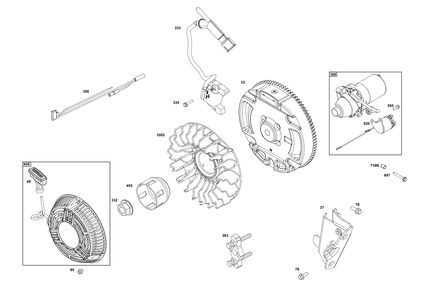 Part Location Diagram of 597081 Briggs and Stratton Guard, Flywheel